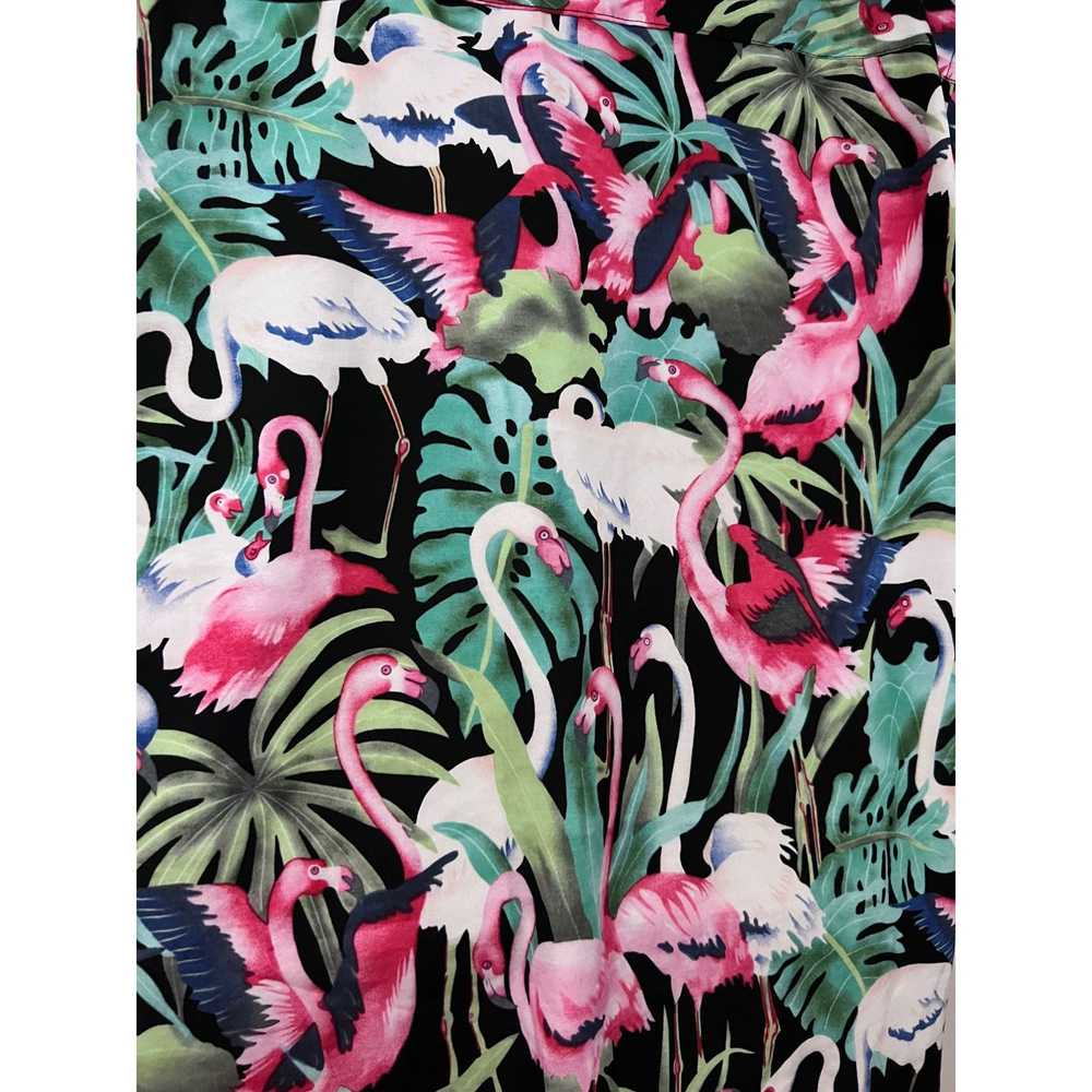 Vintage Molokai Surf Co Black Pink Flamingo Hawai… - image 6