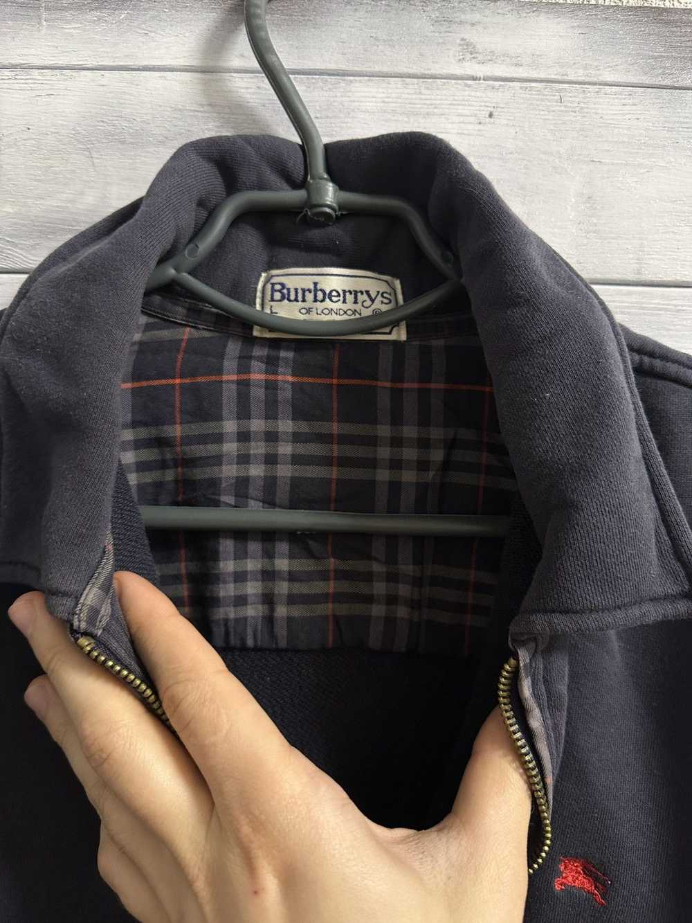 Burberry × Luxury × Vintage Rare Vintage 1/3 Zip … - image 4