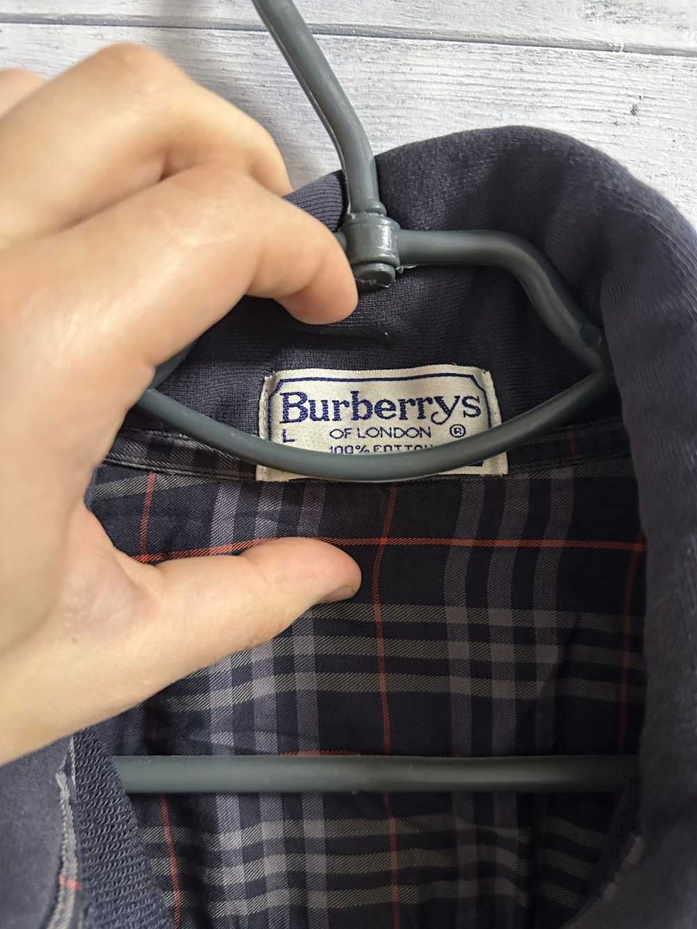 Burberry × Luxury × Vintage Rare Vintage 1/3 Zip … - image 5