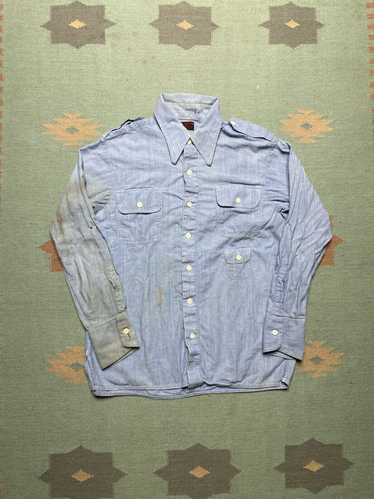 Streetwear × Vintage VTG 60s 70s chambray shirt sa