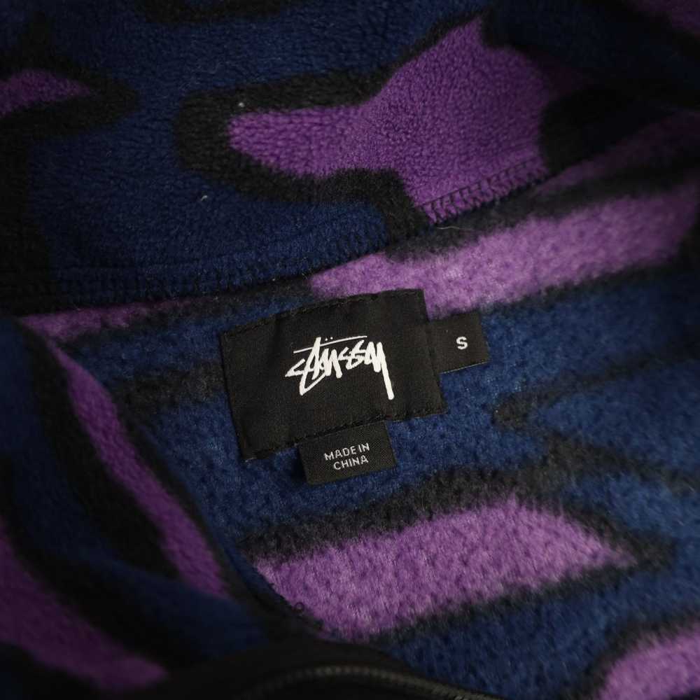 Stussy Stussy Purple Camo Fleece Jacket - image 5