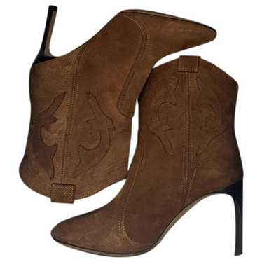 Ba&sh Caitlin leather cowboy boots - image 1