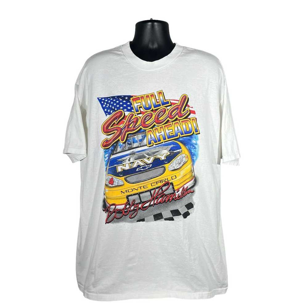 NASCAR Vintage NASCAR Bobby Hamilton Racing Tee 9… - image 1