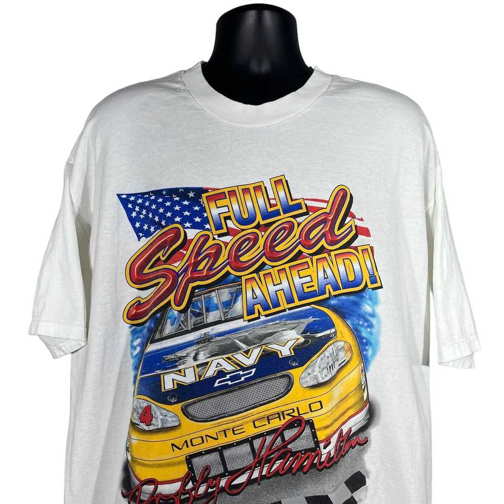 NASCAR Vintage NASCAR Bobby Hamilton Racing Tee 9… - image 2