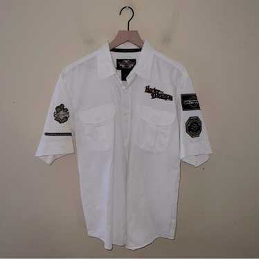 Harley Davidson HARLEY DAVIDSON button down colla… - image 1