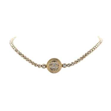 CHANEL CC Round Button Choker Necklace