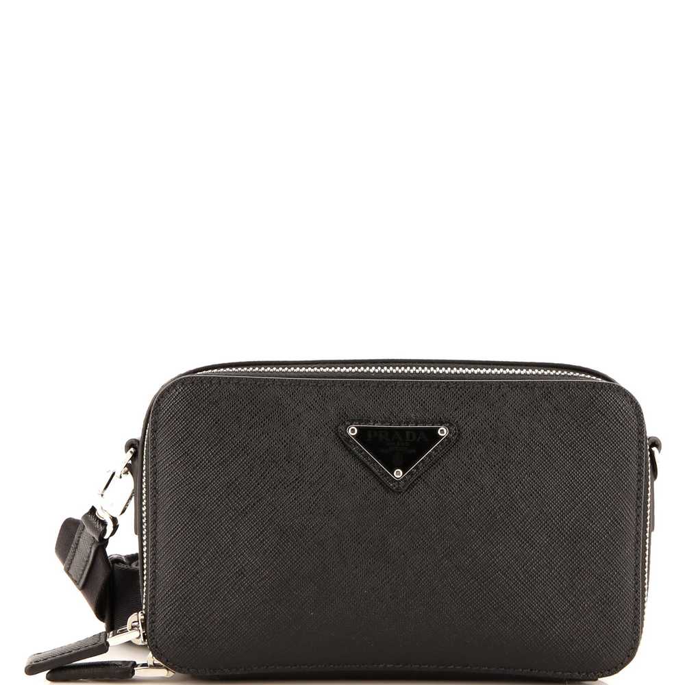 PRADA Brique Camera Crossbody Bag Saffiano Leathe… - image 1