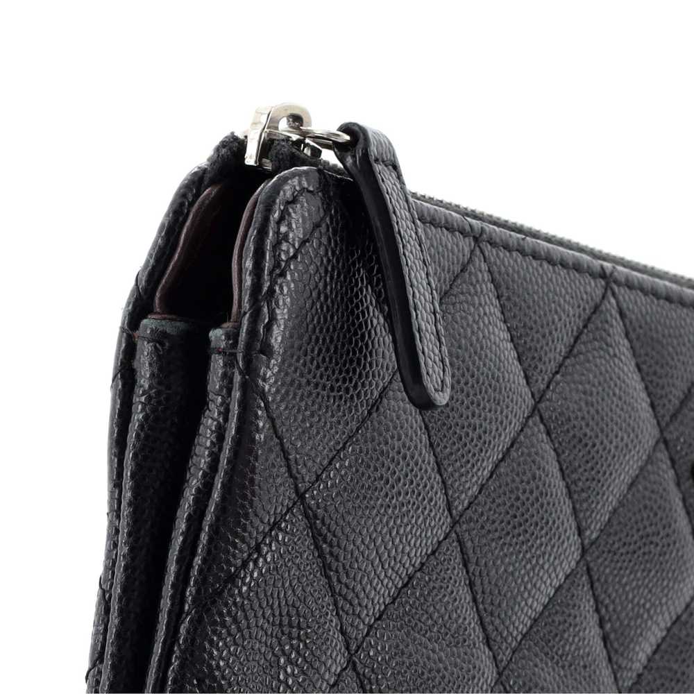 CHANEL Classic Double Pocket Zip Pouch Quilted Ca… - image 7