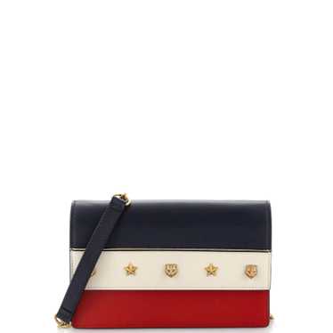 GUCCI Animalier Chain Wallet Colorblock Leather - image 1