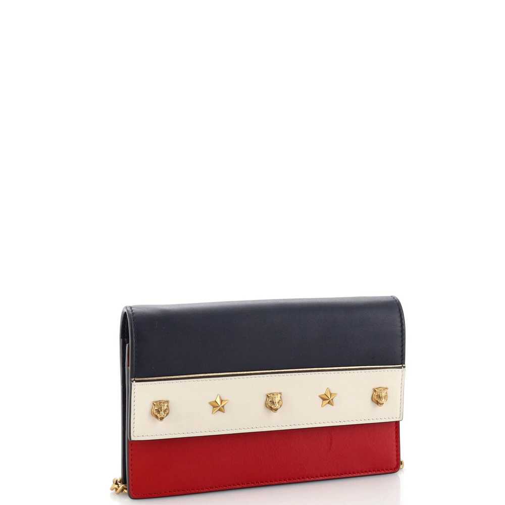 GUCCI Animalier Chain Wallet Colorblock Leather - image 2