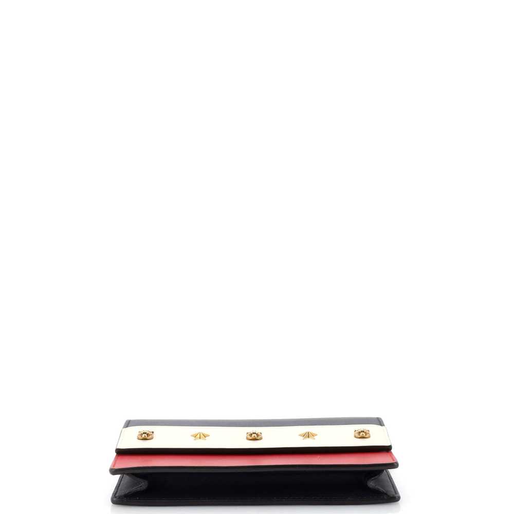 GUCCI Animalier Chain Wallet Colorblock Leather - image 4