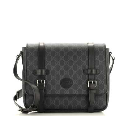 GUCCI Interlocking G Patch Messenger Bag GG Coate… - image 1