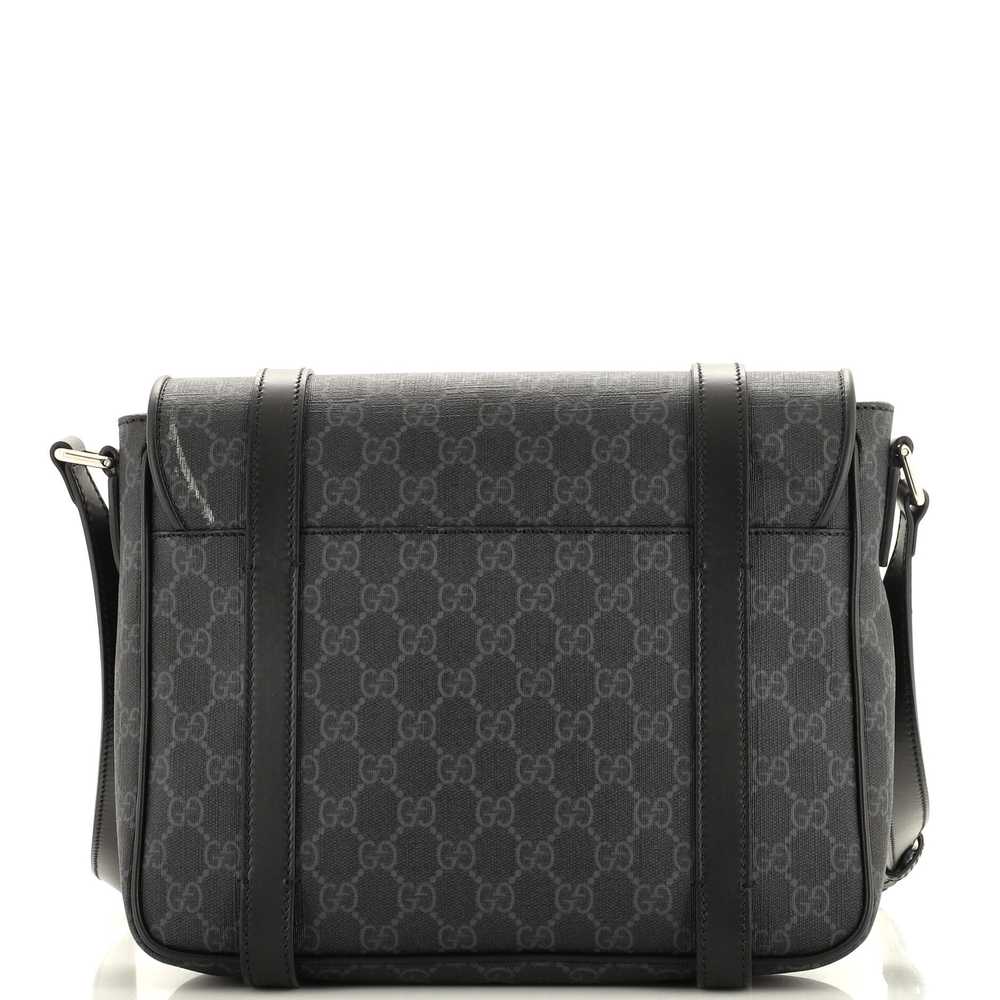 GUCCI Interlocking G Patch Messenger Bag GG Coate… - image 3