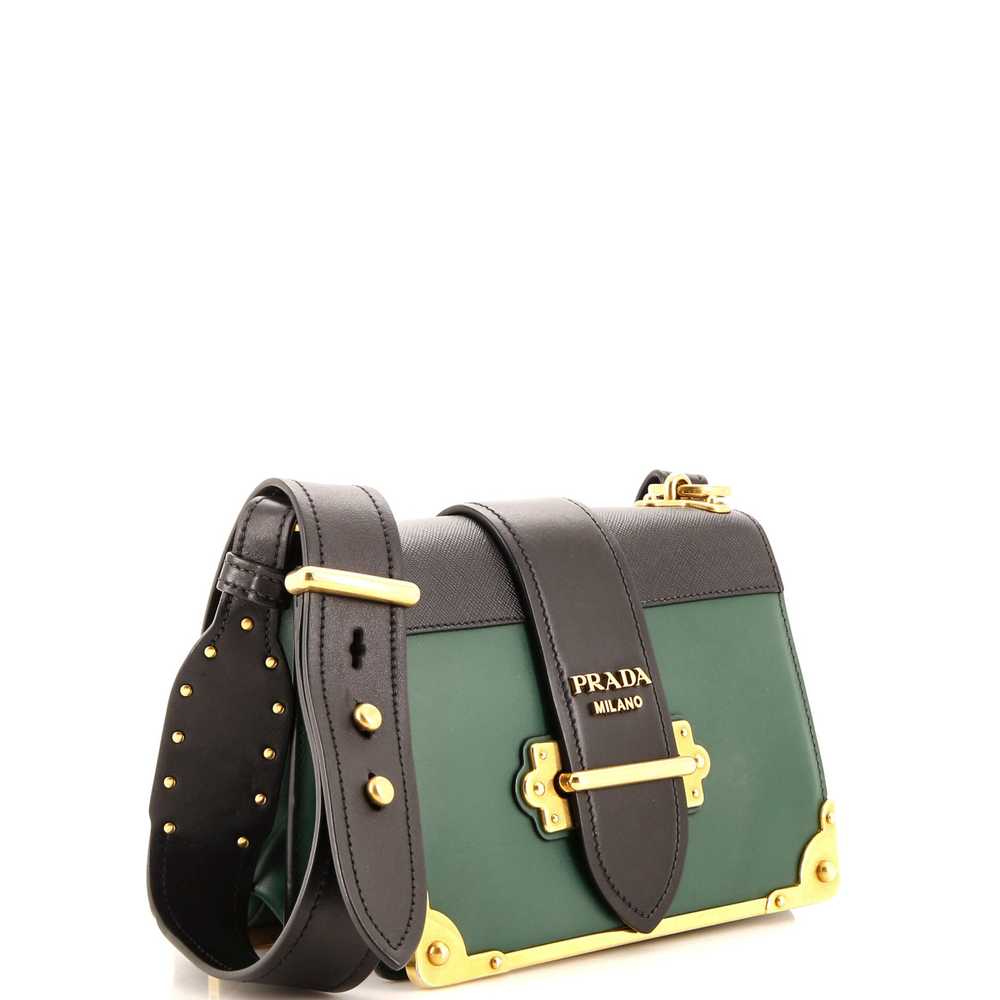 PRADA Cahier Crossbody Bag City Calf and Saffiano… - image 2