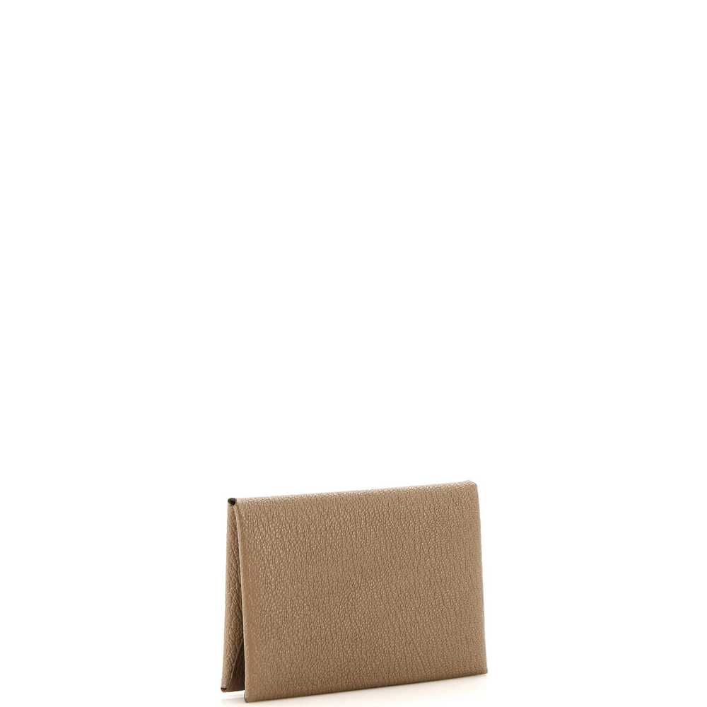 Hermes Calvi Duo Card Holder Chevre Mysore - image 2