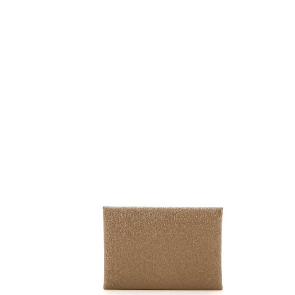 Hermes Calvi Duo Card Holder Chevre Mysore - image 3