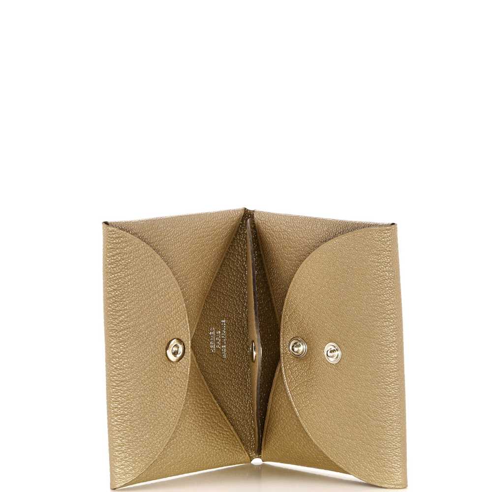 Hermes Calvi Duo Card Holder Chevre Mysore - image 5