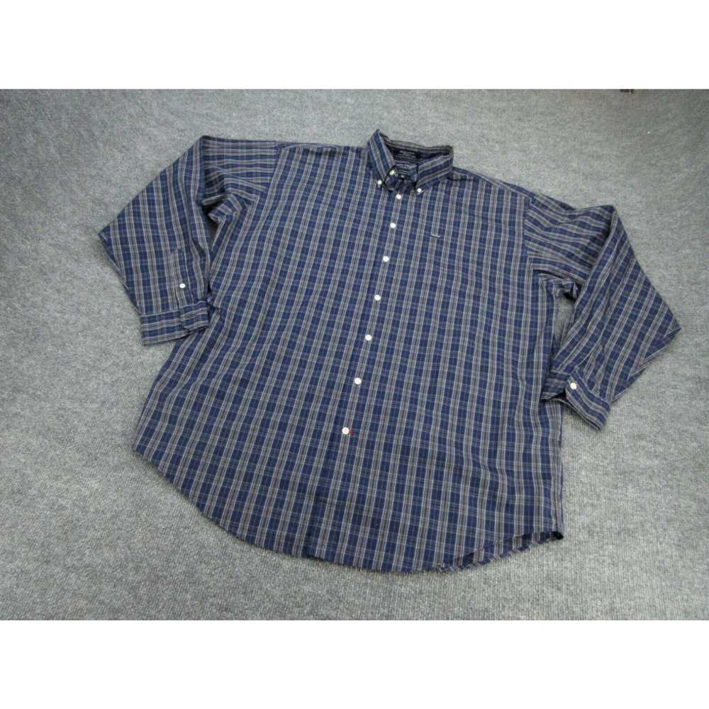 Cremieux Daniel Cremieux Shirt Mens XL Blue Plaid… - image 2