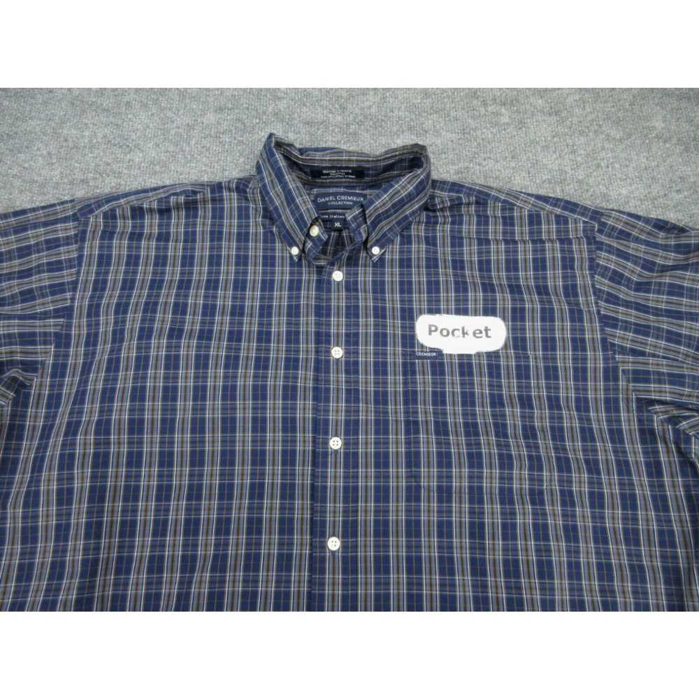 Cremieux Daniel Cremieux Shirt Mens XL Blue Plaid… - image 3