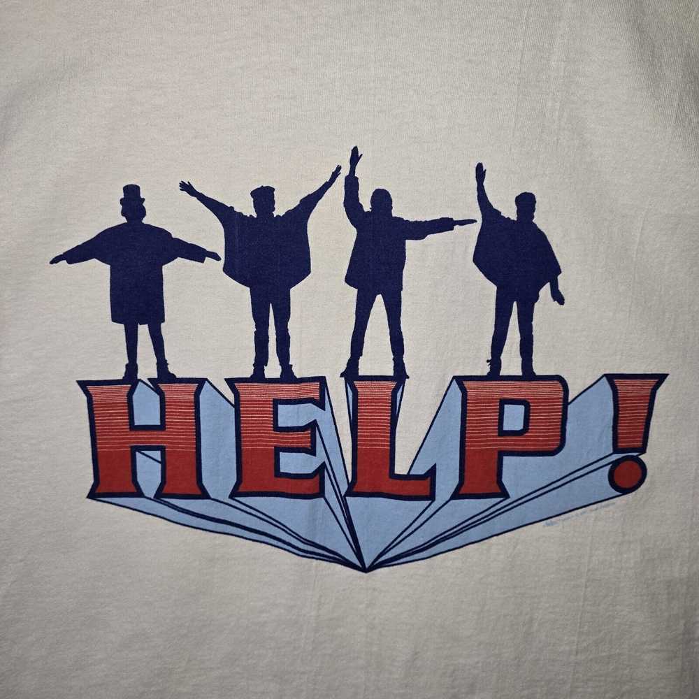 Hanes Vintage The Beatles "Help!" 2007 Band Tee S… - image 3