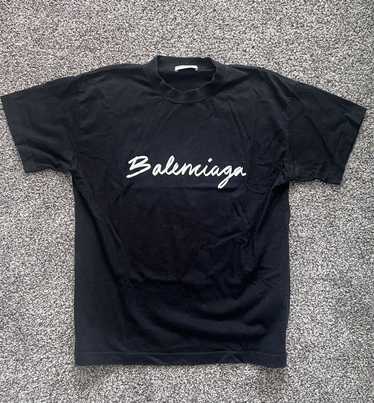 Balenciaga Balenciaga Script Logo Tee - image 1