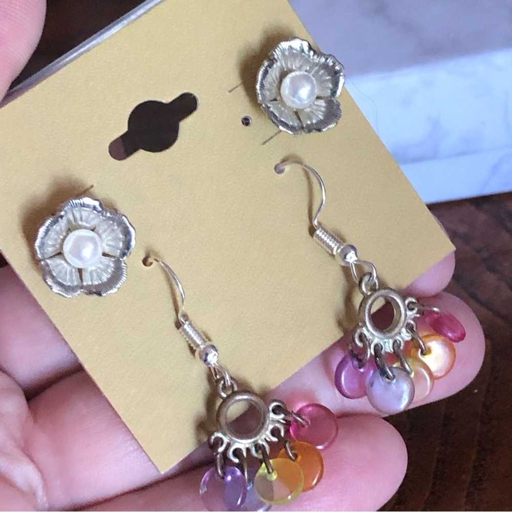 Jewelry Set of two pairs of fashion earrings - image 2