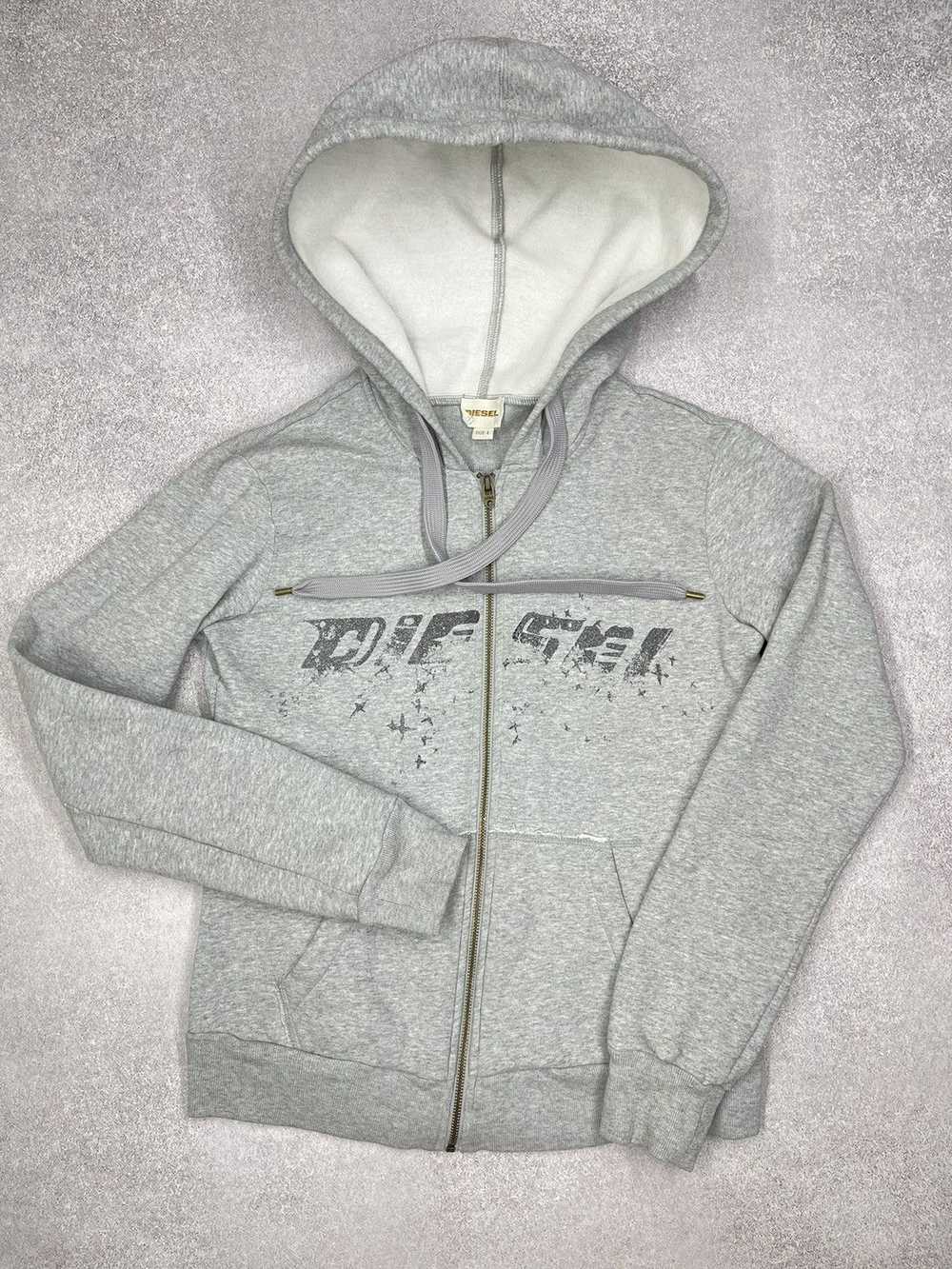 Diesel × Streetwear × Vintage Women Diesel Grey Z… - image 2