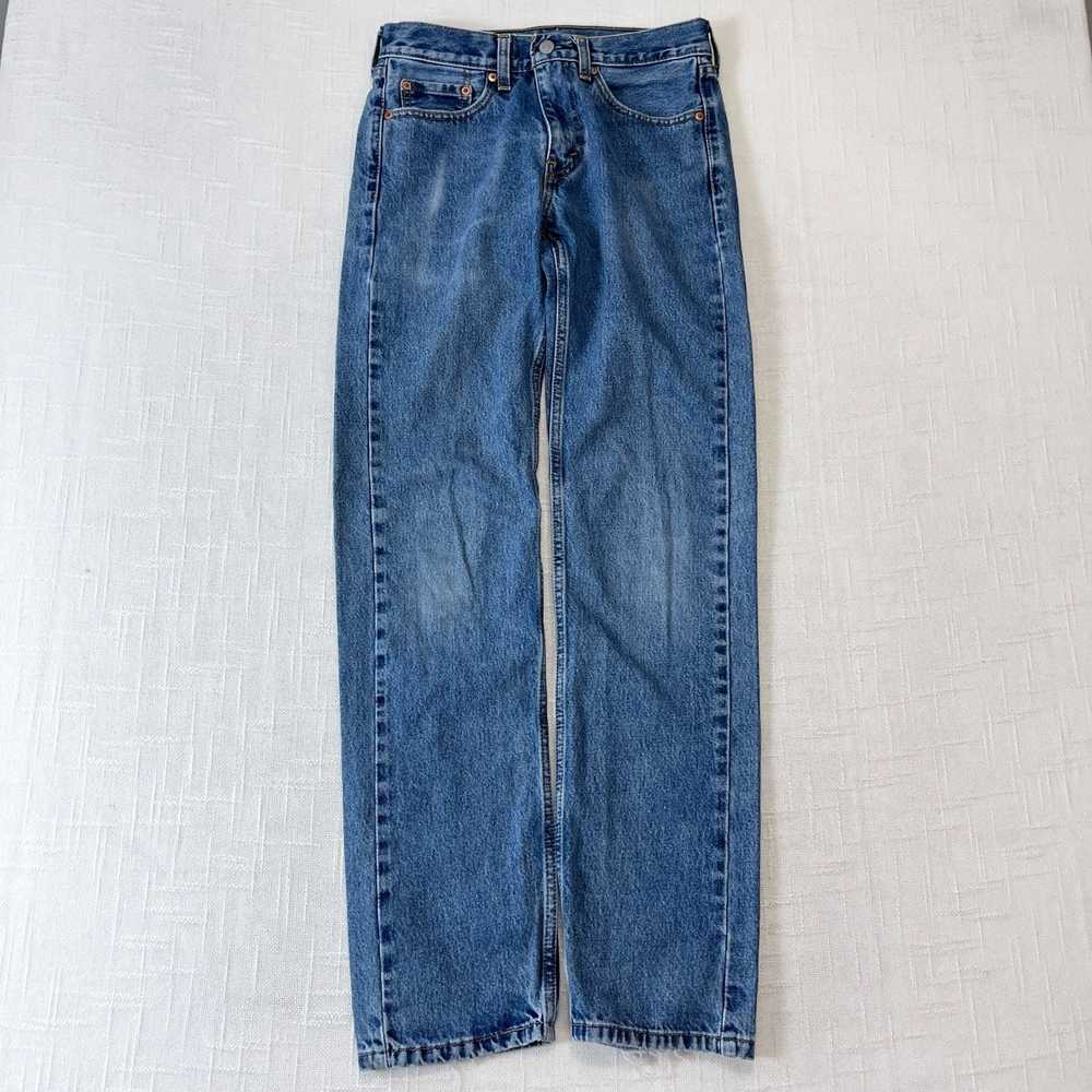 Levi's Levis 505 Jeans 29x33 Regular Straight Gru… - image 1