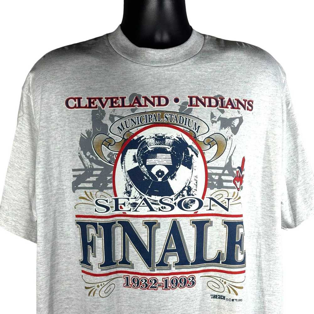 MLB Vintage Cleveland Indians Seasons Finale Tee … - image 2