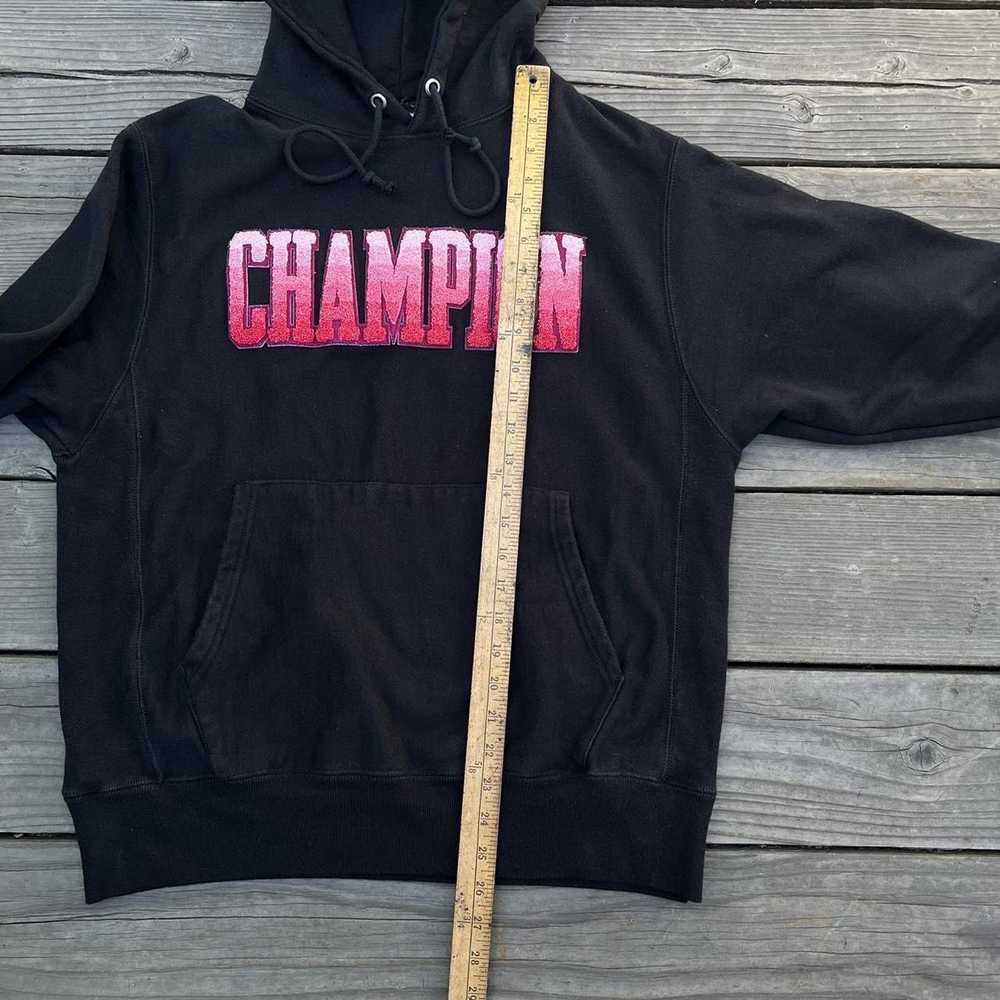 Champion Champion Reverse Weave Chenille Logo Bla… - image 4