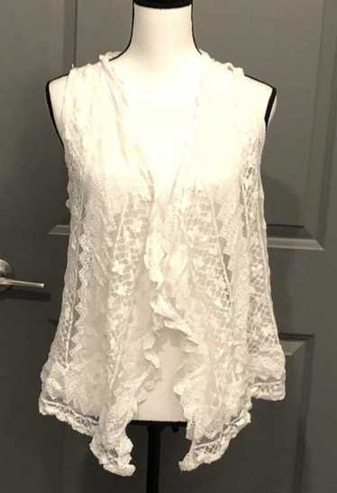 Other Tempted Hearts Lace Vest/Cardigan