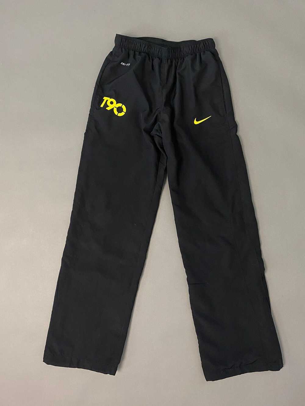 Nike × Vintage Nike T90 vintage black track pants… - image 1