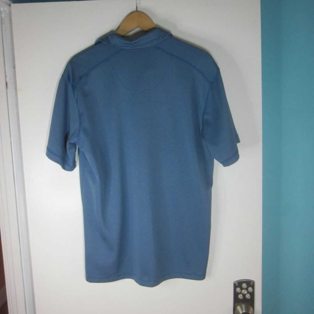 Vintage Bolle Mens Blue Knit Polo Shirt Size M - image 5