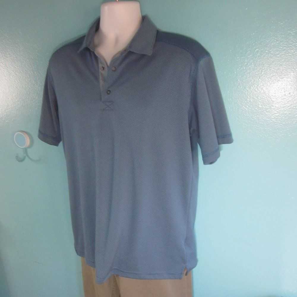 Vintage Bolle Mens Blue Knit Polo Shirt Size M - image 9