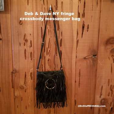 Deb & Dave NY fringe crossbody messenger bag - image 1