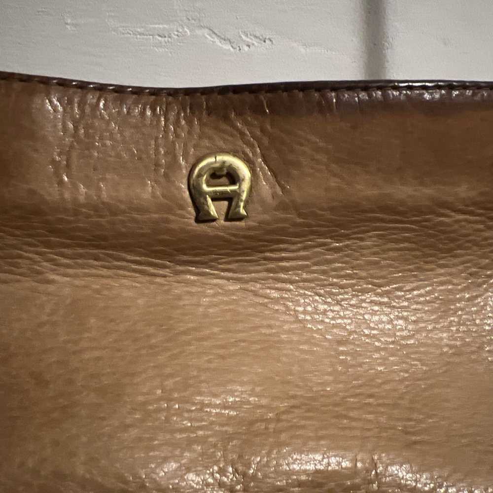 Vintage Etienne Aigner Tan Leather Shoulder Bag P… - image 3