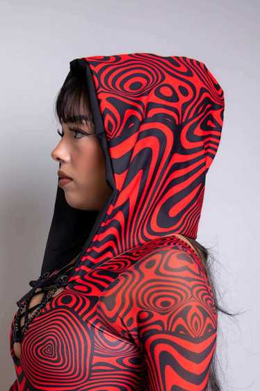 Freedom Rave Wear Red Void Assassin Hood