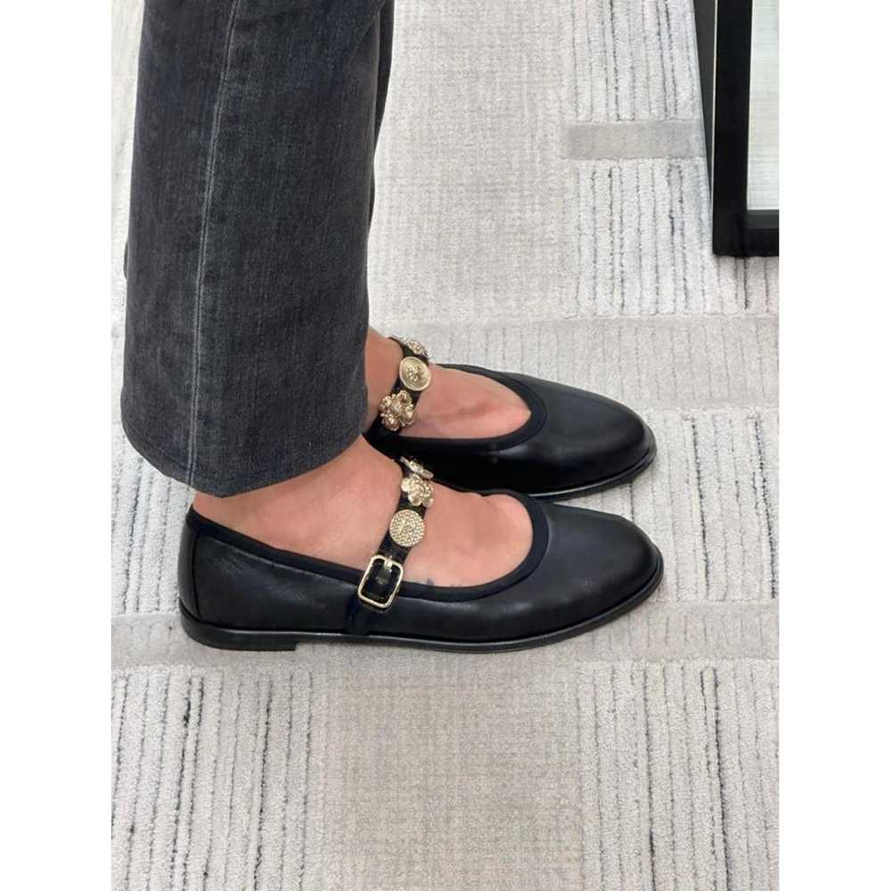 Chanel Mary Janes leather ballet flats - image 8