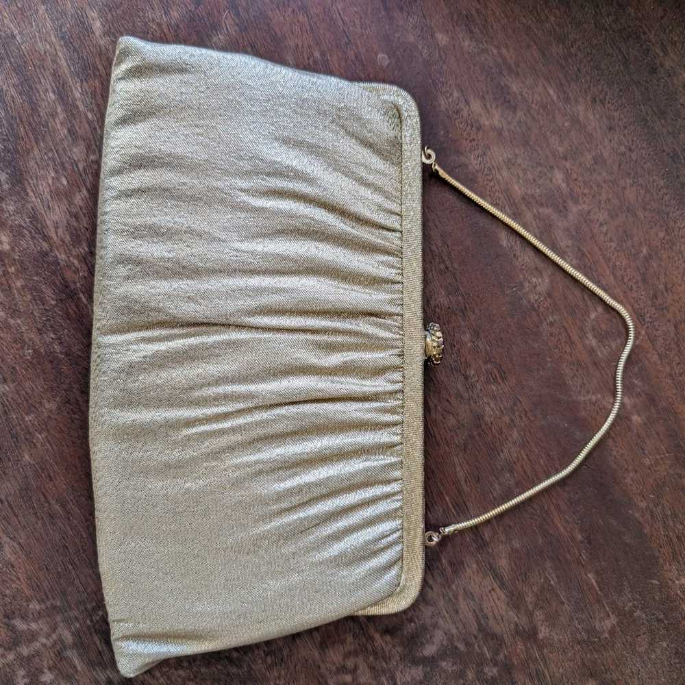 Vintage HL (Harry Levine) USA Clutch Bag with Coi… - image 2