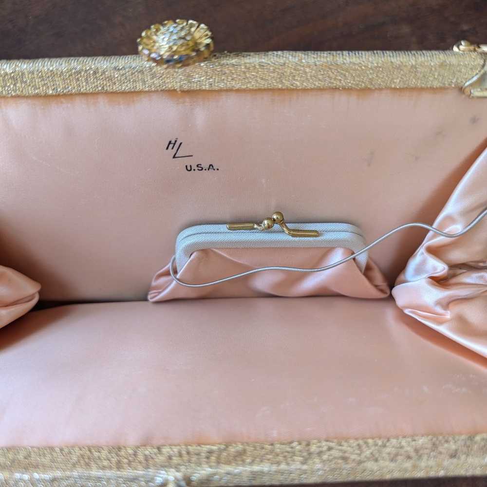 Vintage HL (Harry Levine) USA Clutch Bag with Coi… - image 4