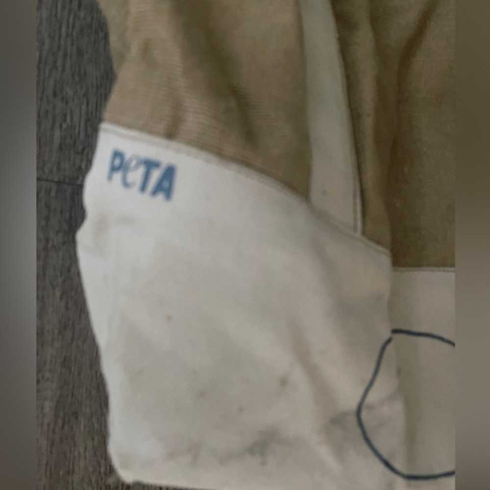 vintage Limited edition PETA vegan large tote bag… - image 4