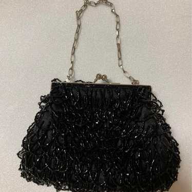 Black Beaded Bag PECHINCHAR - image 1