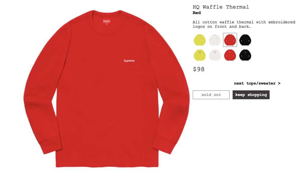 Supreme HQ Waffle Thermal - image 12