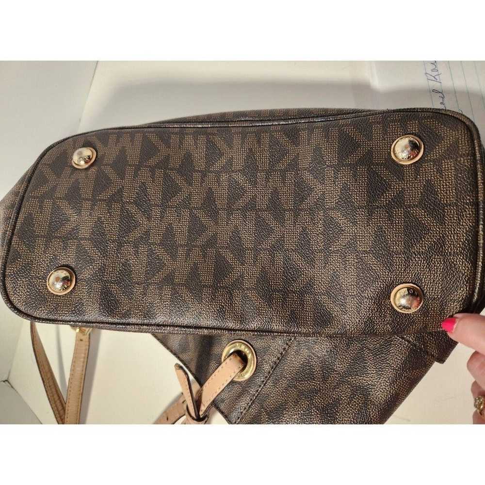 Vintage Michael Kors Y2K Retro Jet Set Brown Logo… - image 10