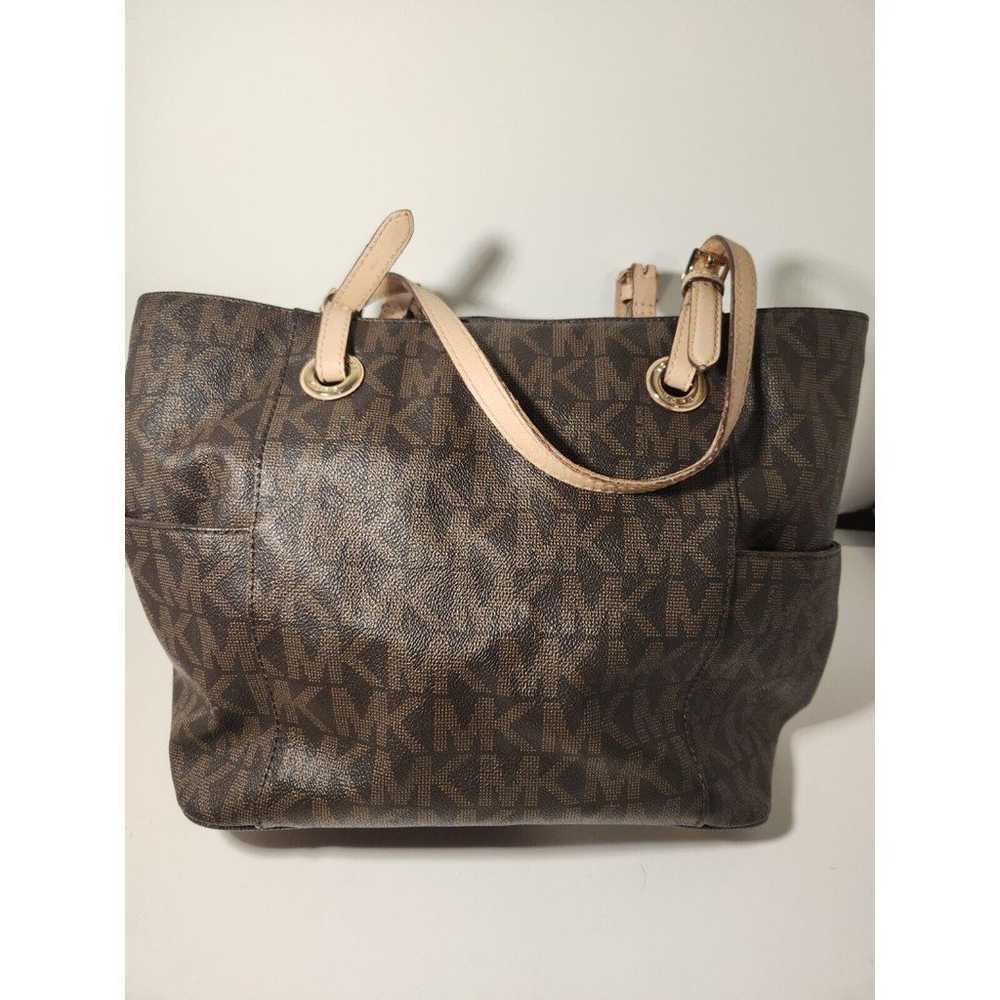 Vintage Michael Kors Y2K Retro Jet Set Brown Logo… - image 6