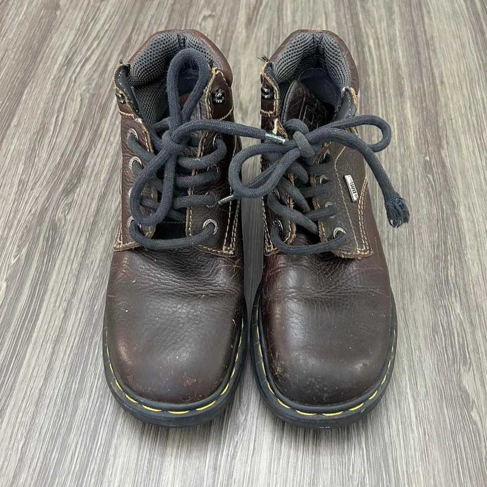 Vintage 90s Dr Martens Boots Brown Leather, Made … - image 3