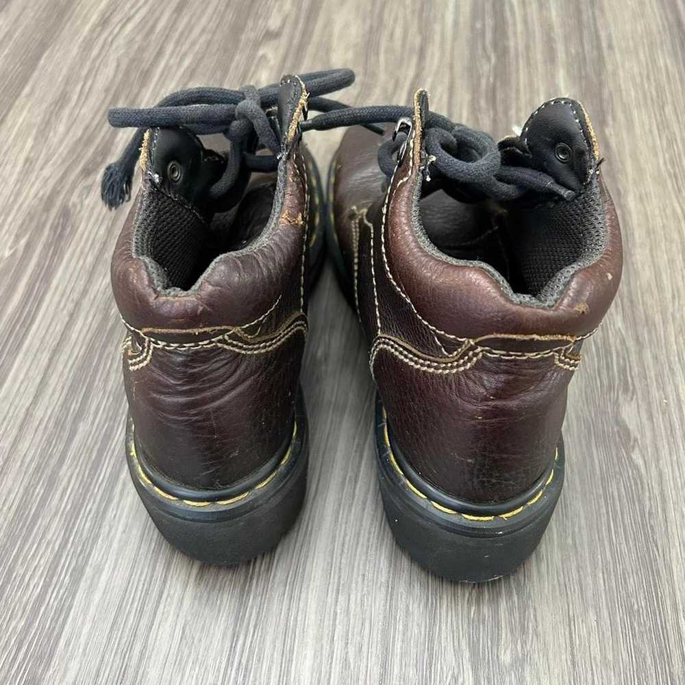 Vintage 90s Dr Martens Boots Brown Leather, Made … - image 4