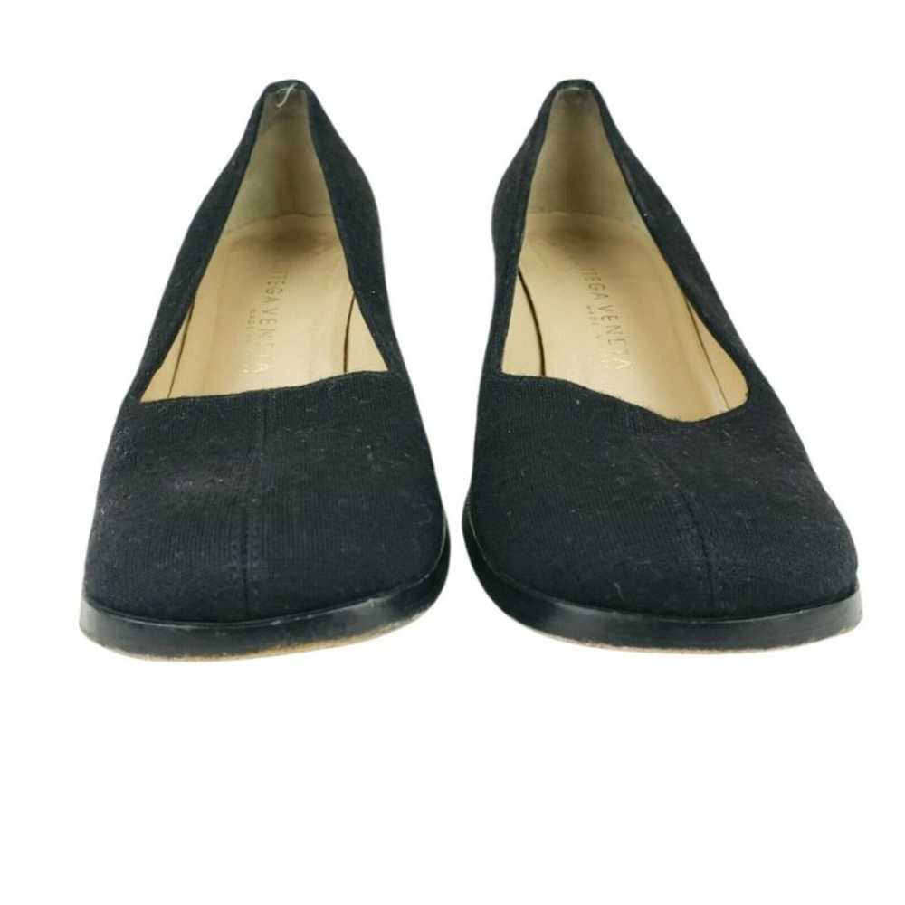 BOTTEGA VENETA Heels Pumps Black Fabric Top Block… - image 3