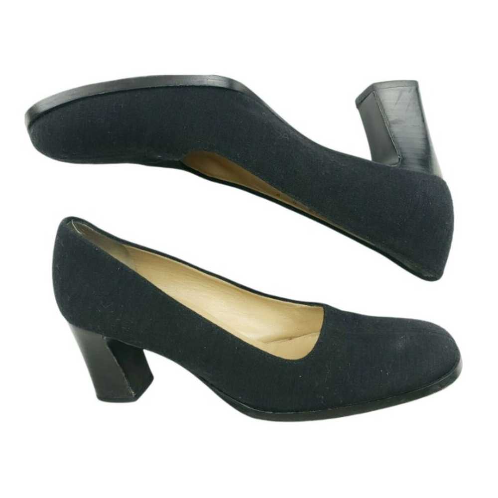 BOTTEGA VENETA Heels Pumps Black Fabric Top Block… - image 5