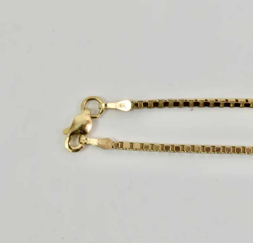 20 Inch Solid Box Chain in 14k Yellow Gold - image 6